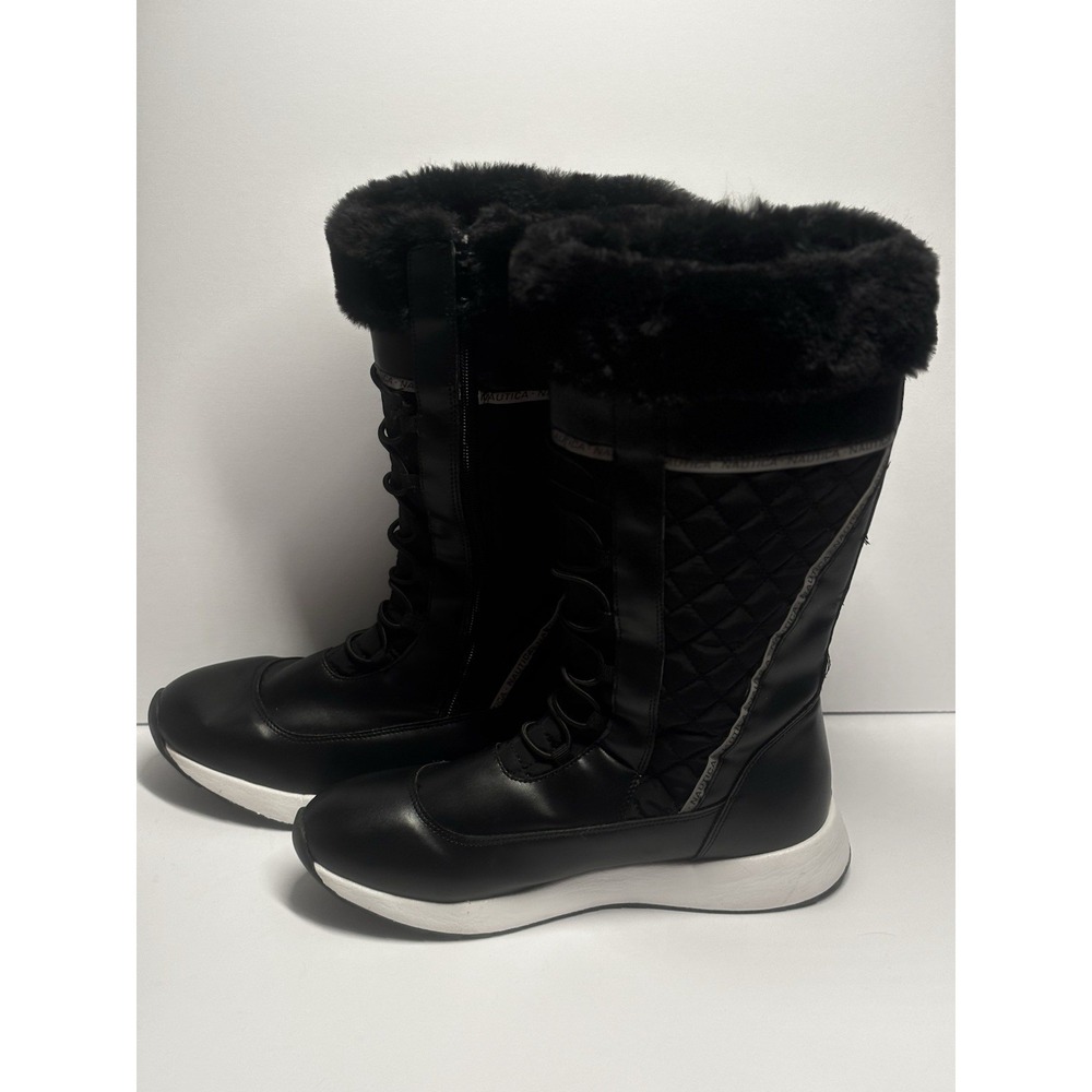 Nautica Everly Women's Boots 8.5 Everly Cold Weather Winter Artic‎ Black